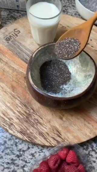 Une image de l'étape 2 de 🥣Graines de chia 🥄healthy breakfast🫖☕️.