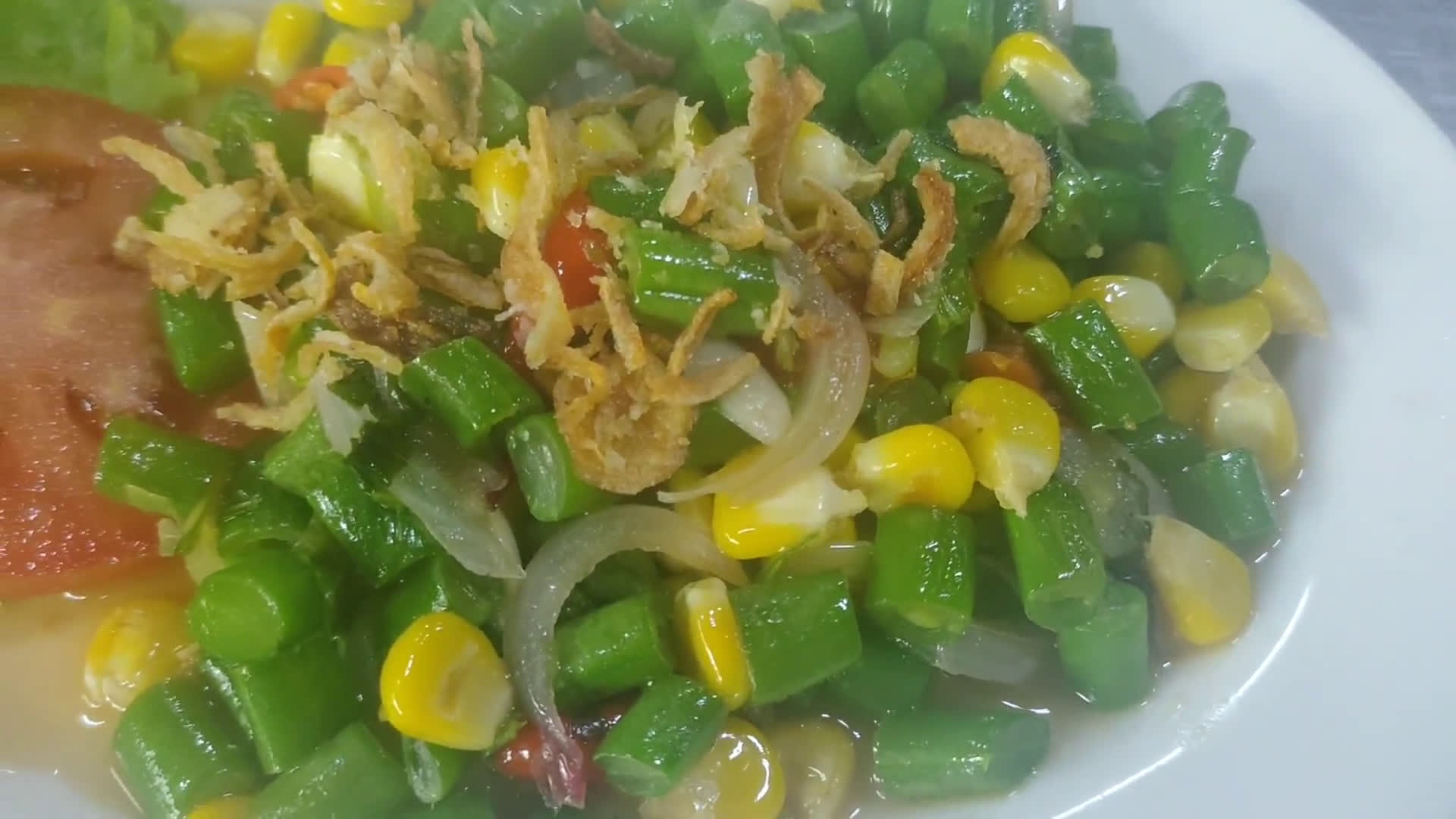 Foto langkah ke 5 dari resep Tumis Jagung Manis Buncis.