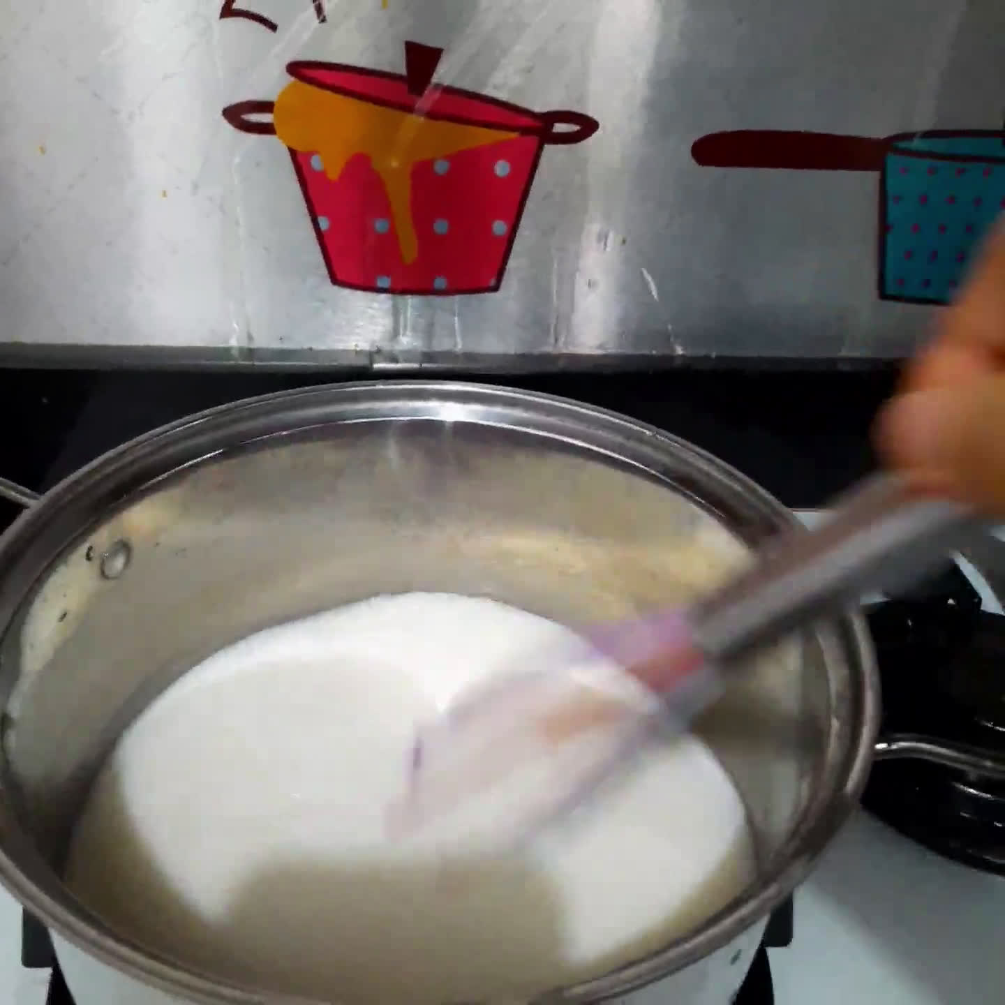 Foto langkah ke 6 dari resep Puding Tiramisu.