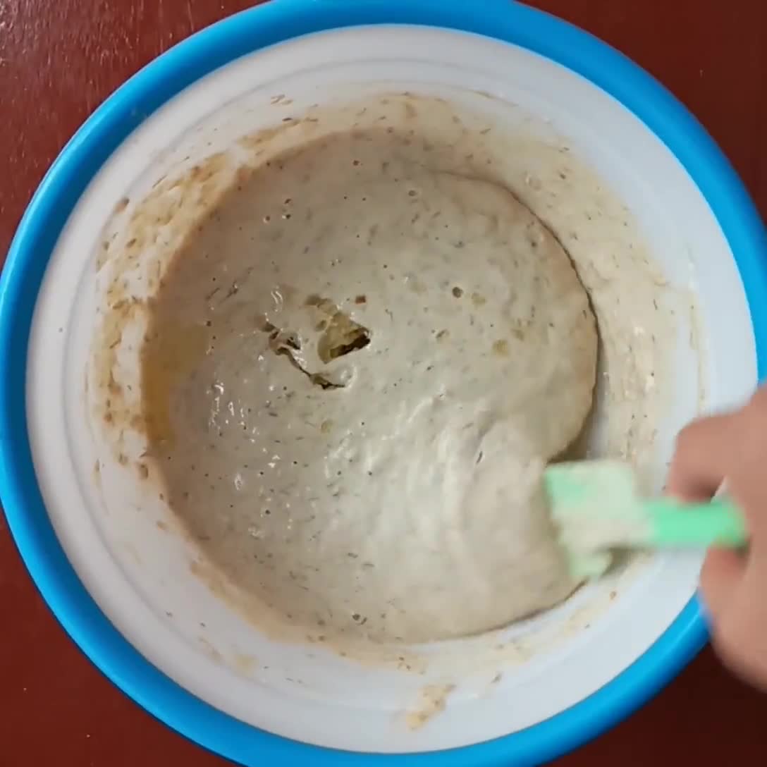 Foto langkah ke 3 dari resep Pancake Pisang Keju.