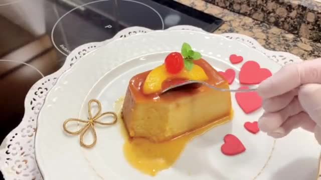 A picture of step 11 of Peach Pudding in Syrup.