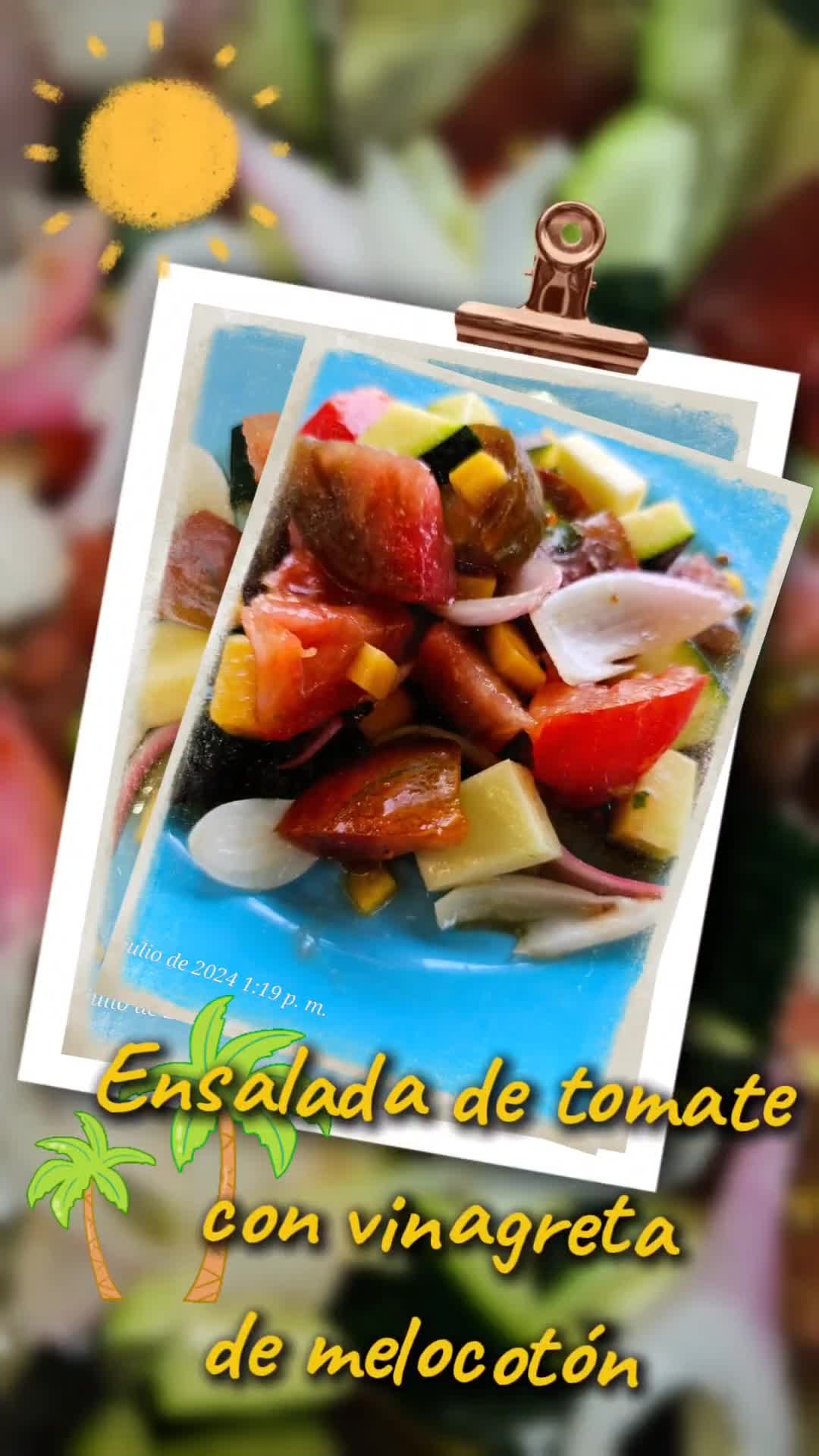 Foto del paso 7 de la receta: Ensalada de tomate con vinagreta de melocotón