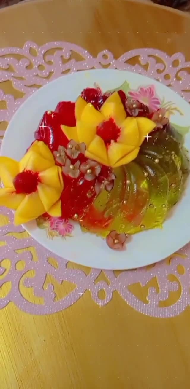 عکس مرحله 2 از دستور ژله سه رنگ