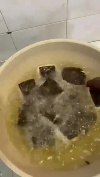 Foto langkah ke 4 dari resep Seaweed Tofu with enoki mushroom🍄.