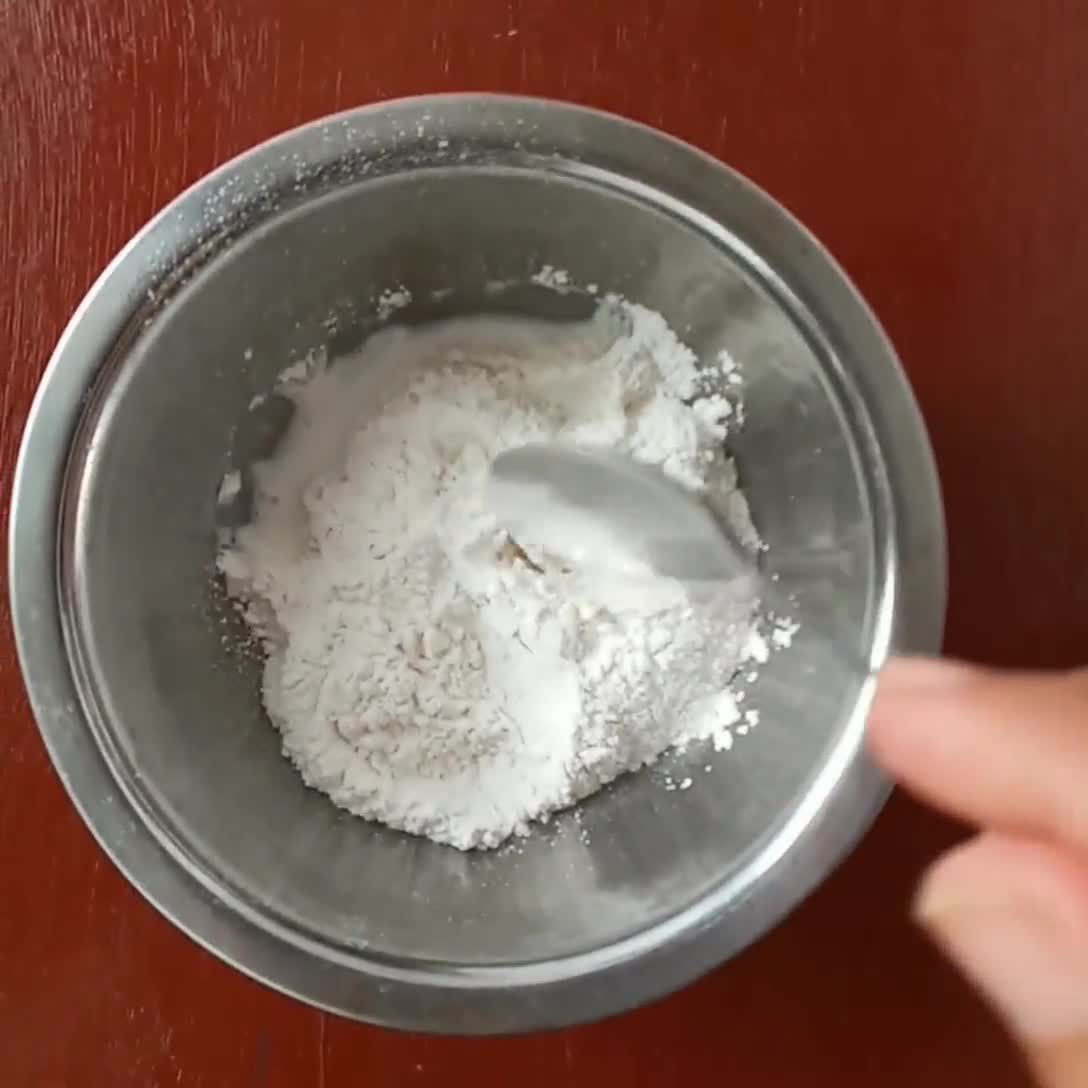 Foto langkah ke 1 dari resep Donat Mochi (Pon de Ring).