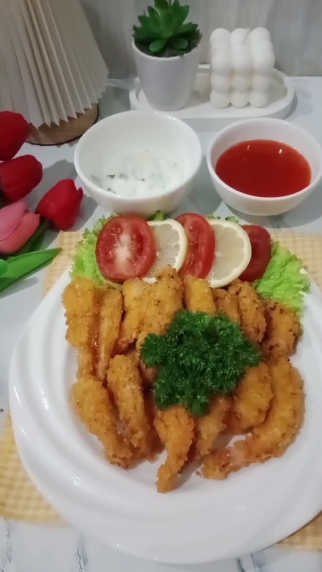 Foto langkah ke 5 dari resep Ebi Furai/Japanese Fried Shrimp.