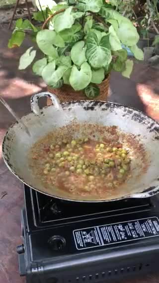 Gambar langkah 6 resipi Sambal Terung Pipit.