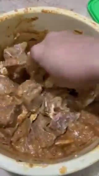 A picture of step 3 of Tawa Beef behari boti.