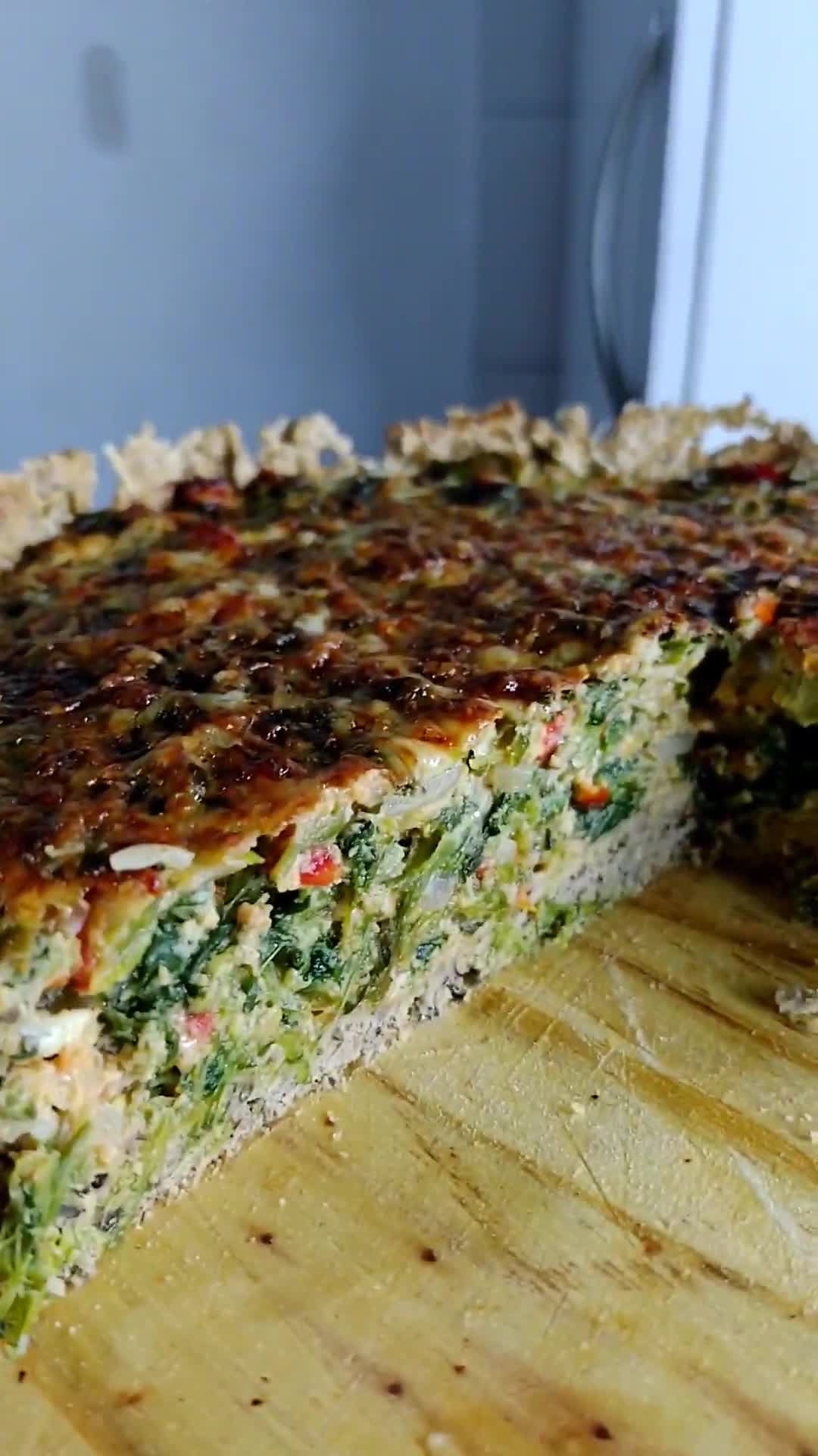 Foto del paso 9 de la receta: Tarta de espinaca con masa saludable 🤤