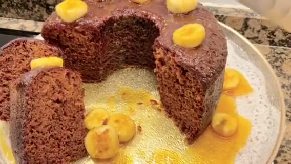 Foto del paso 19 de la receta: Pastel relleno con plátano caramelizado. (Cake filled with caramelized banana)