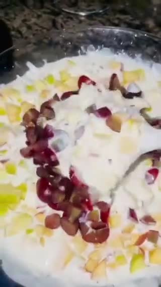 A picture of step 2 of Fruity Yoghurt.