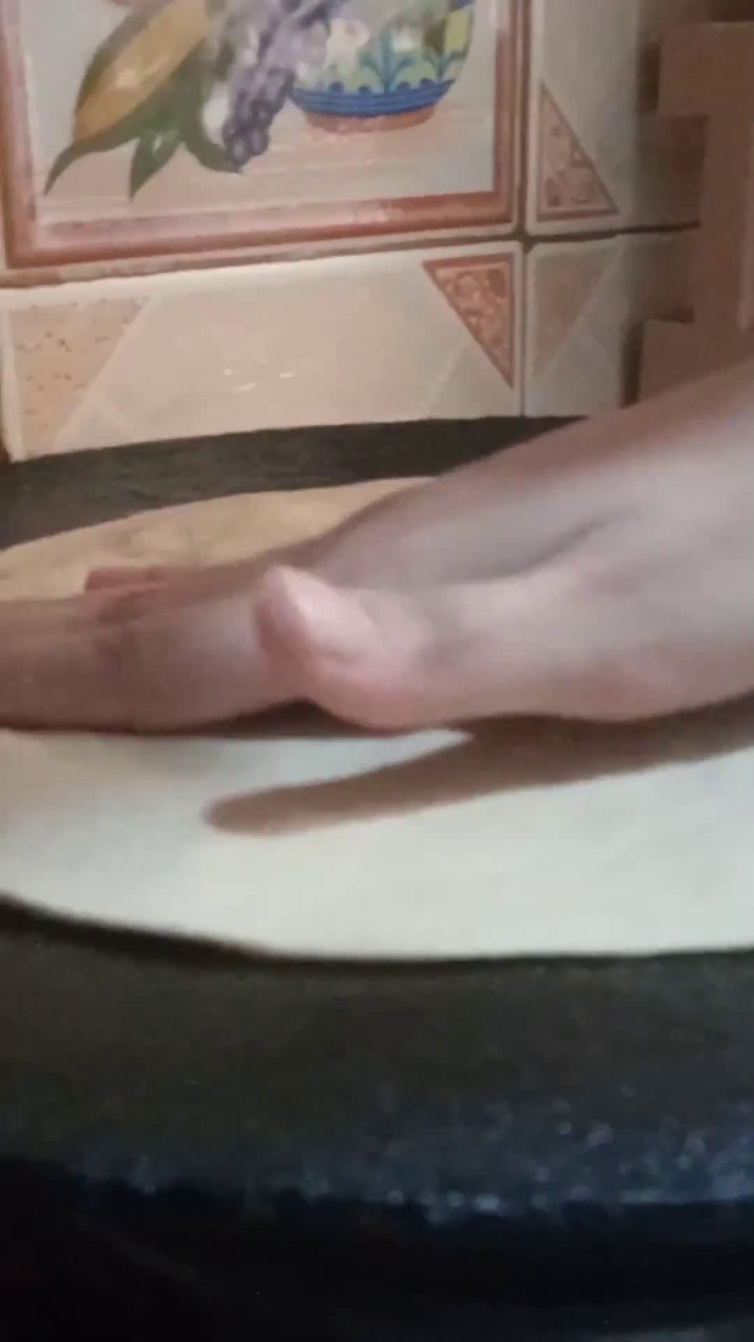 A picture of step 7 of Mooli k parathay.