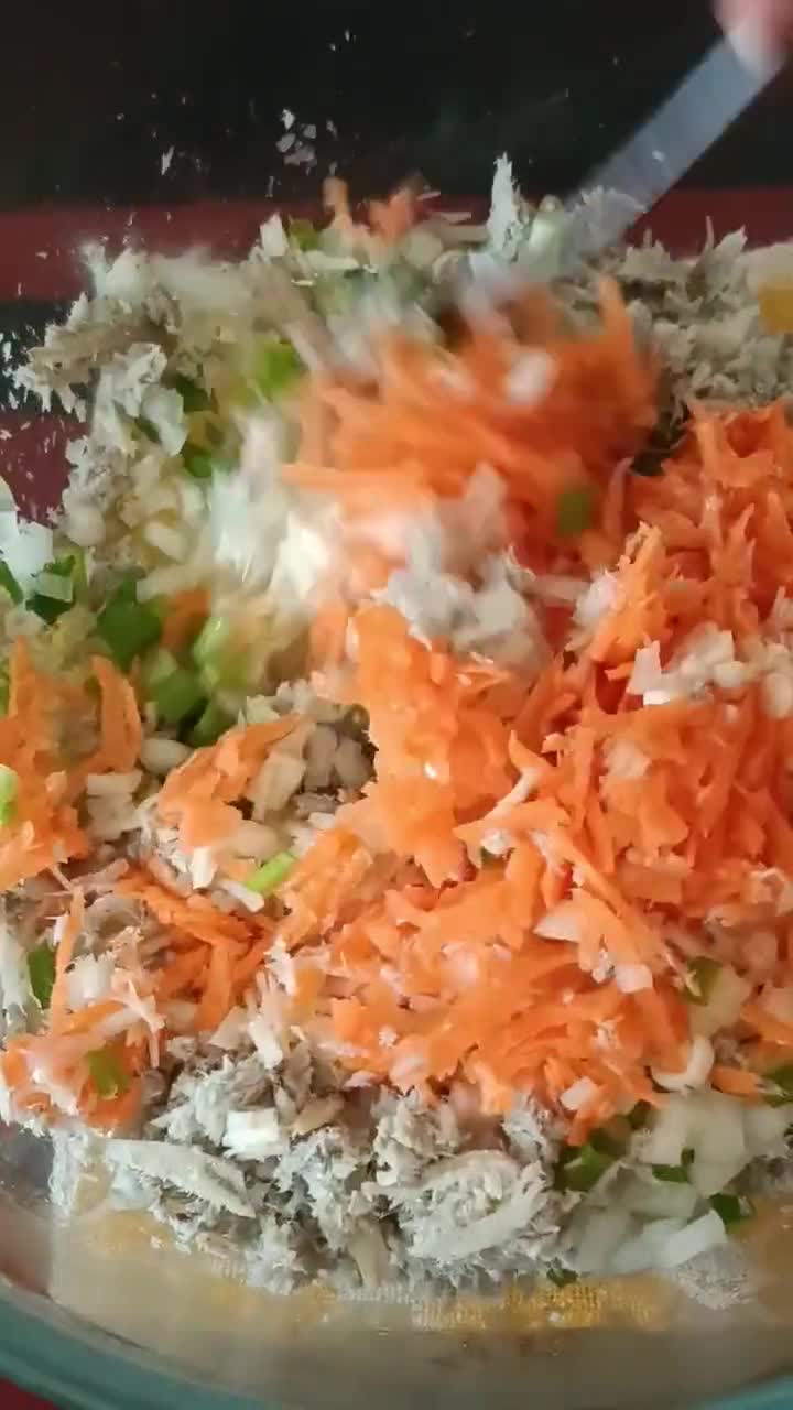 Gambar langkah 4 resipi Bebola Kentang Enoki & Sayur-Sayuran.