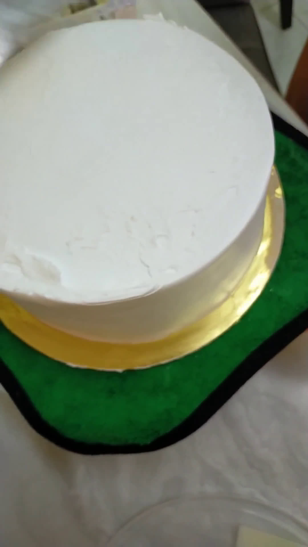 Gambar langkah 6 resipi Kek durian.