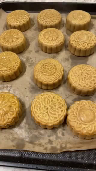 Hình bước làm 11 của món Bánh nướng Trung Thu 🥮 Homemade mooncake