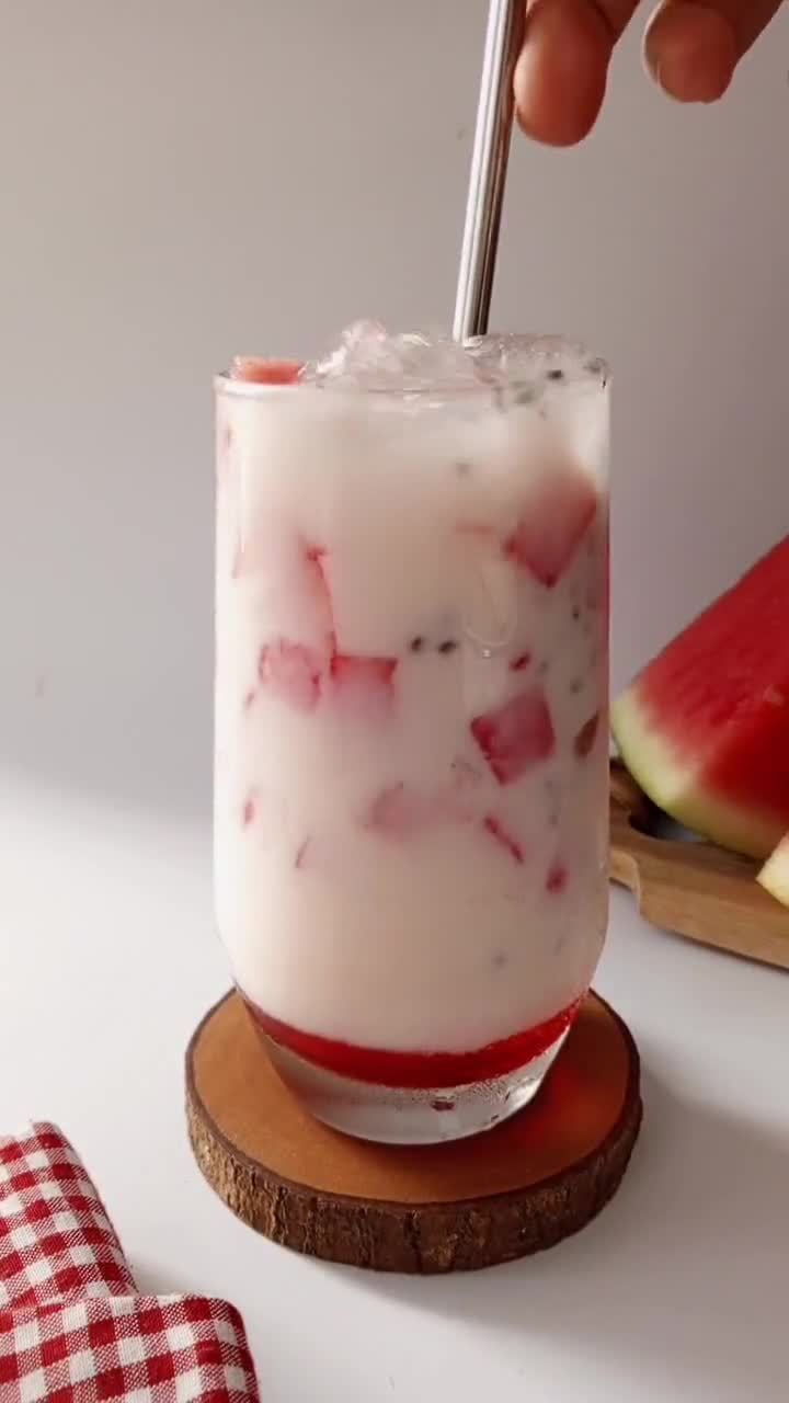 Foto langkah ke 4 dari resep Es Susu Semangka.