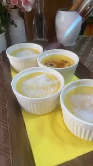 صورة لخطوة 6 من وصفة كريم بروليه بدون بيض