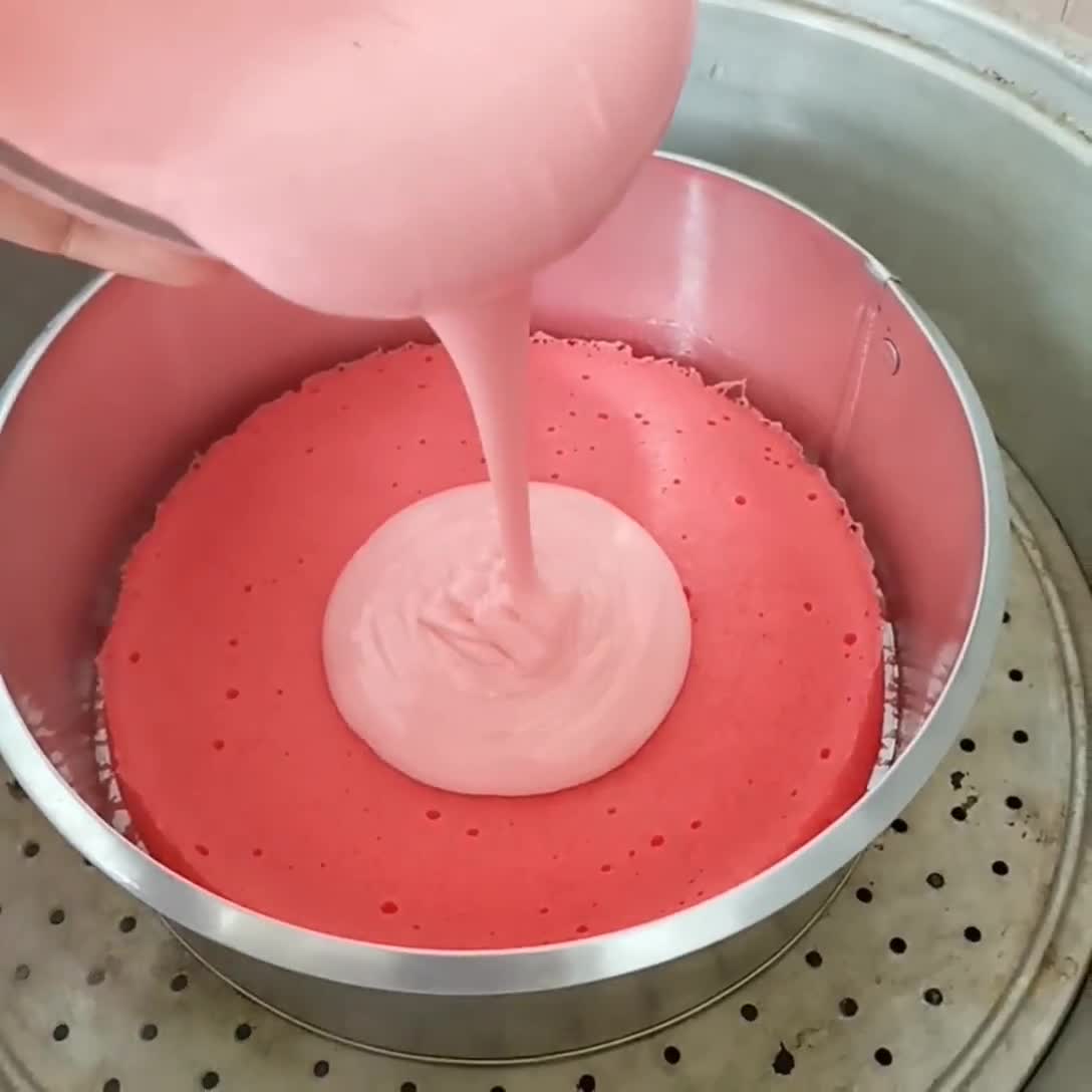 Foto langkah ke 4 dari resep Bolu Kukus Lapis Keju.