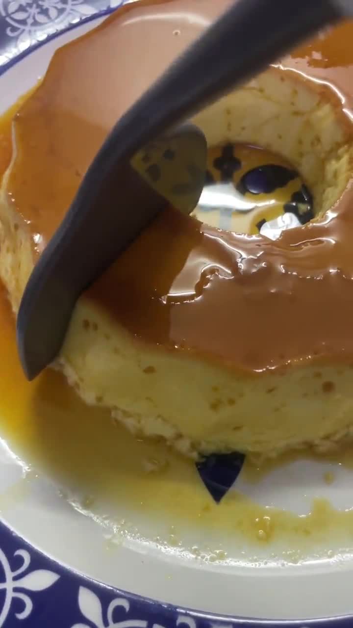 صورة لخطوة 6 من وصفة Heavy flan كريم كراميل ثقيل بالفرن