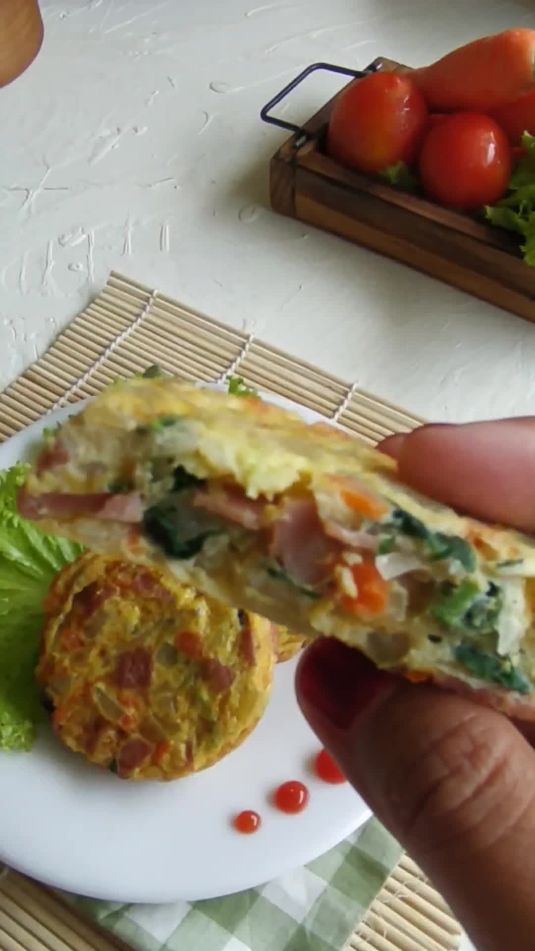 Foto langkah ke 6 dari resep Omelet Sayur.