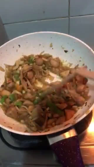 Foto langkah ke 7 dari resep Kailan Goreng Siram Saus Jamur.