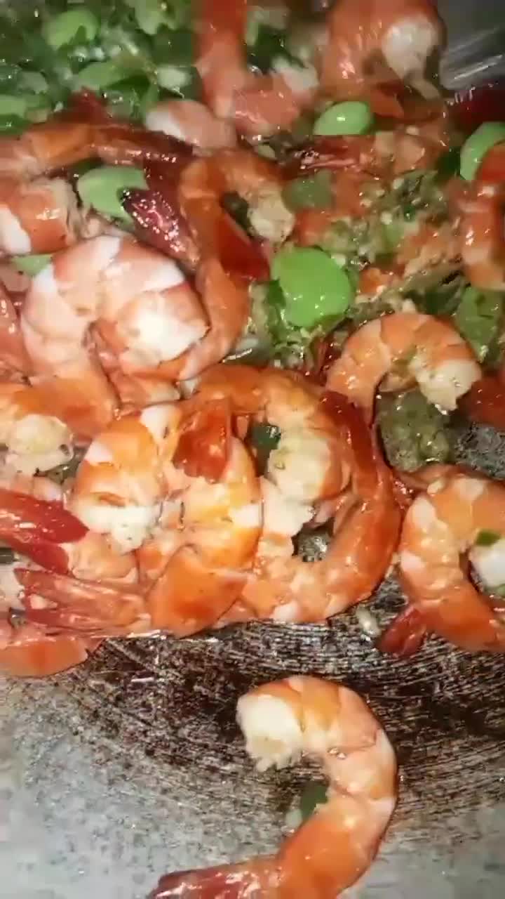 Foto langkah ke 3 dari resep Udang Cabe Ijo.
