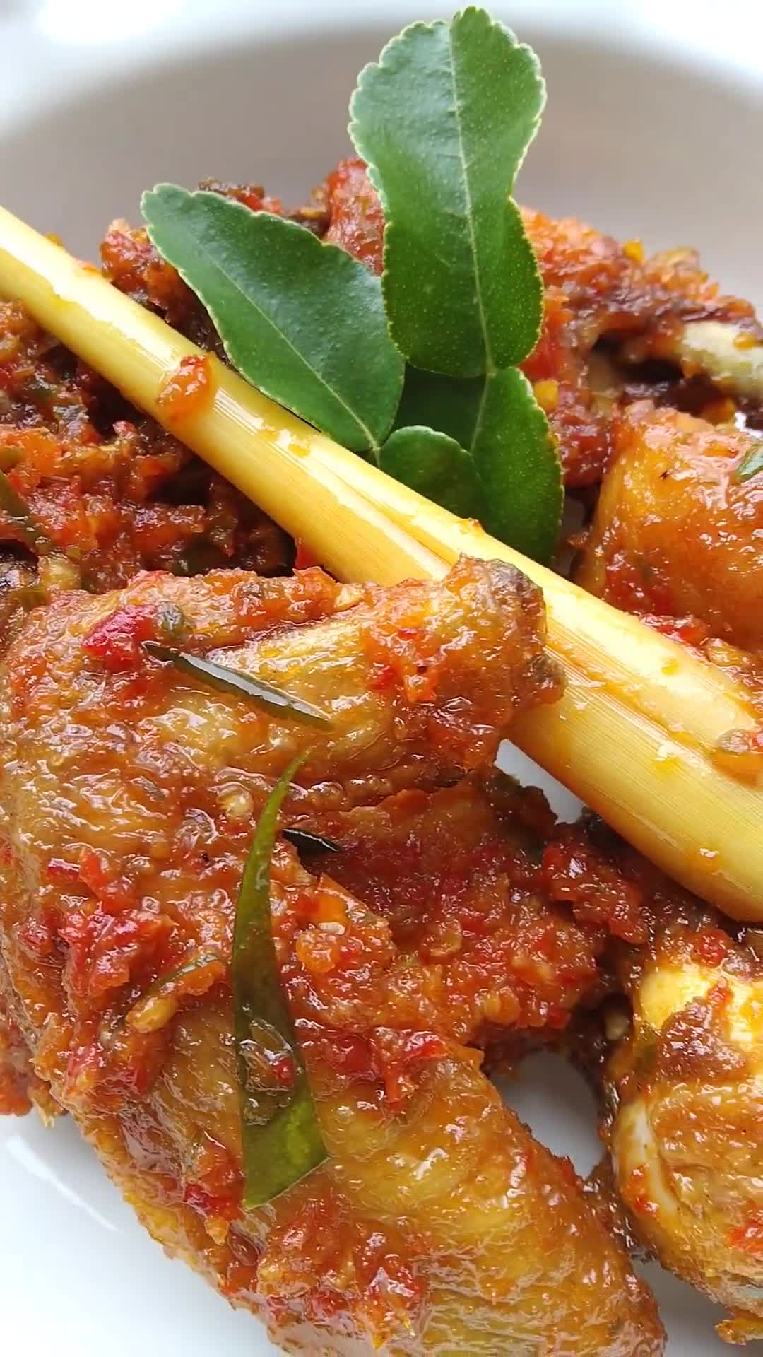 Gambar langkah 3 resipi Ayam masak ala thai.