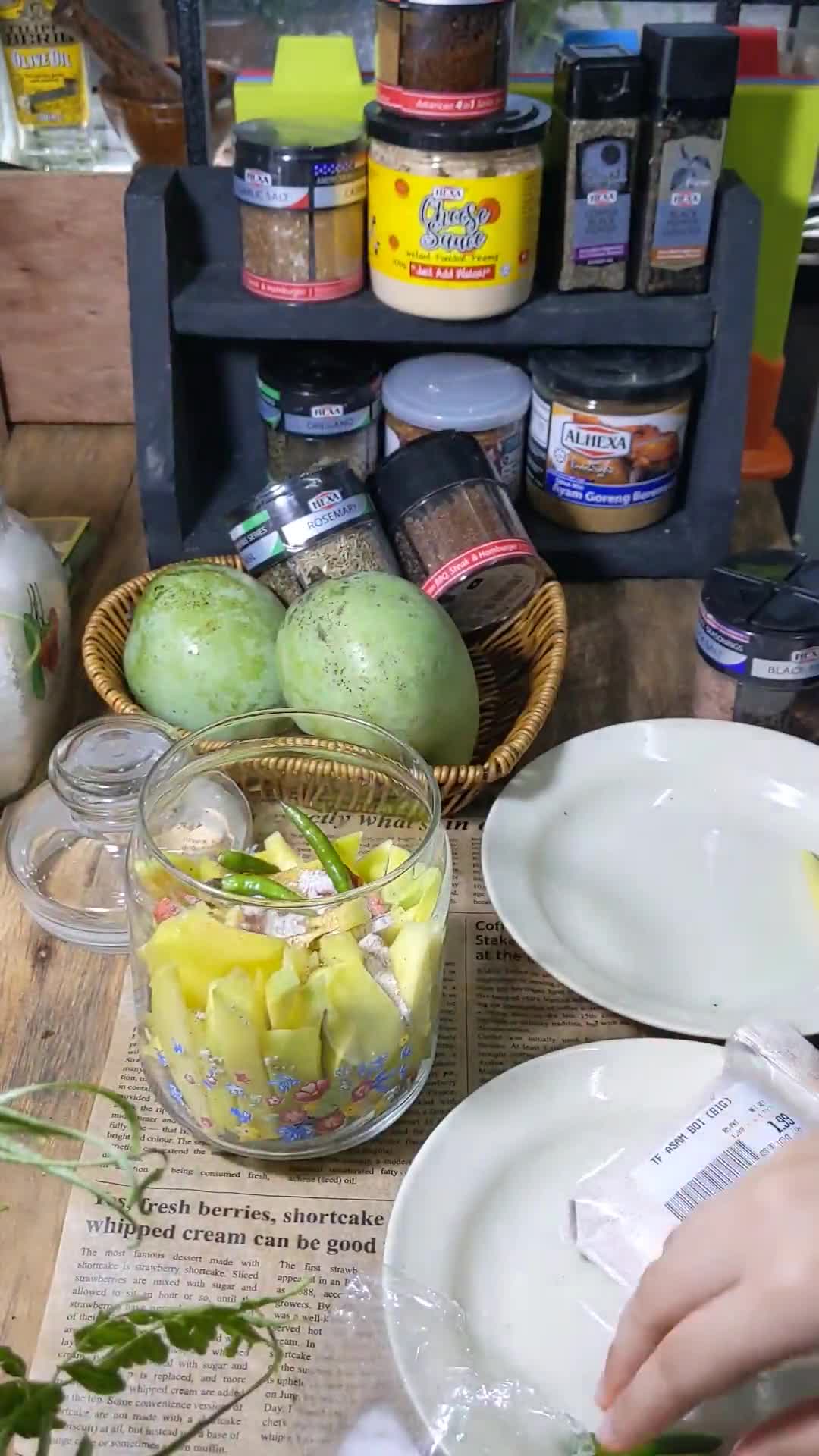 Gambar langkah 3 resipi Jeruk MANGGA.