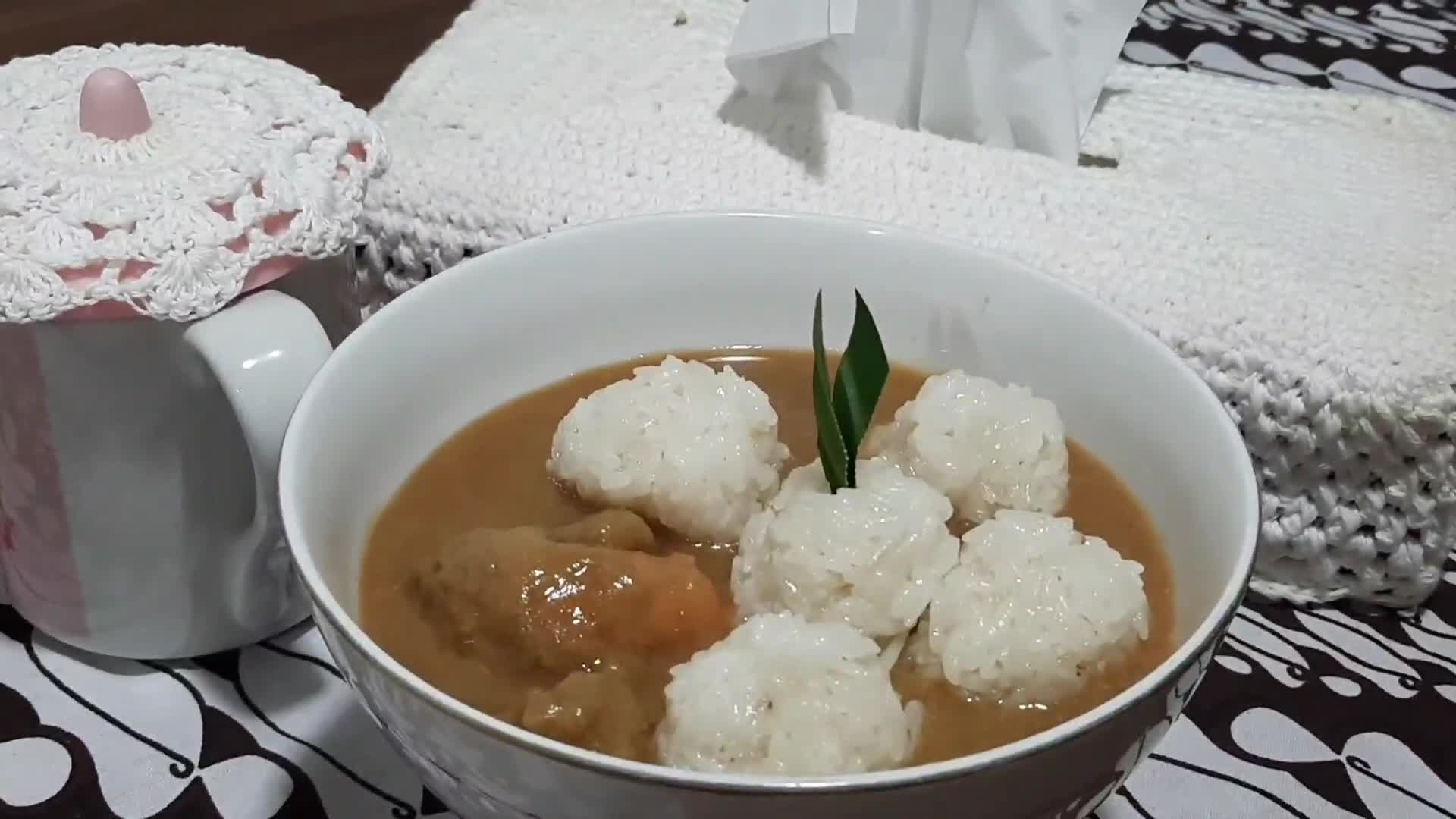 Foto langkah ke 4 dari resep Ketan kuah durian.