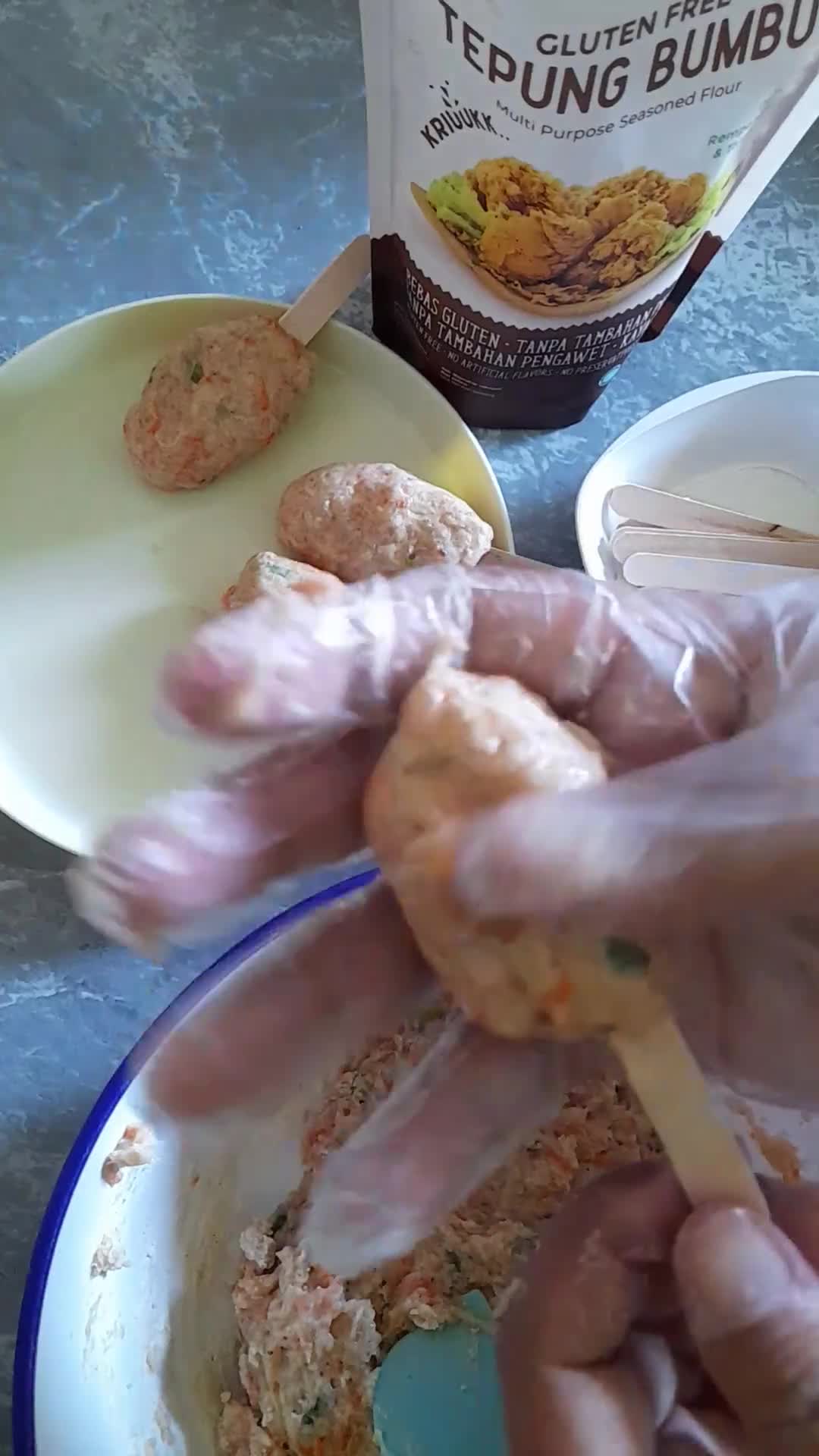 Foto langkah ke 3 dari resep Kaki Naga Gluten Free.