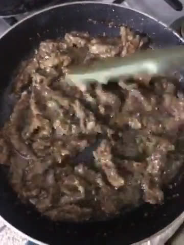 A picture of step 4 of Beef Chilli.