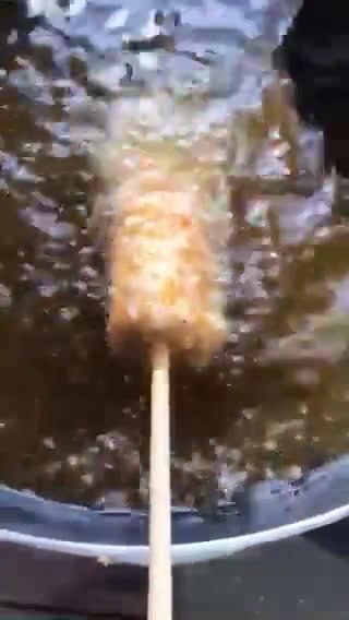 Gambar langkah 7 resipi American Corn Dog 🇺🇸🧀.