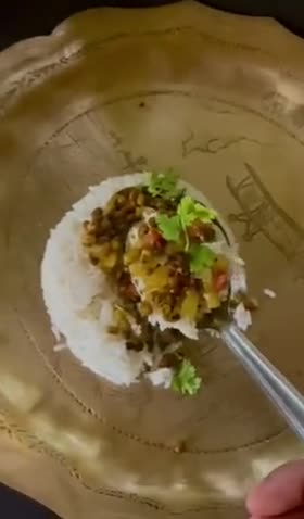 A picture of step 8 of Protein packed Green Moong Dal.