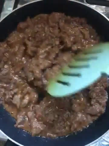 A picture of step 9 of Beef Chilli.