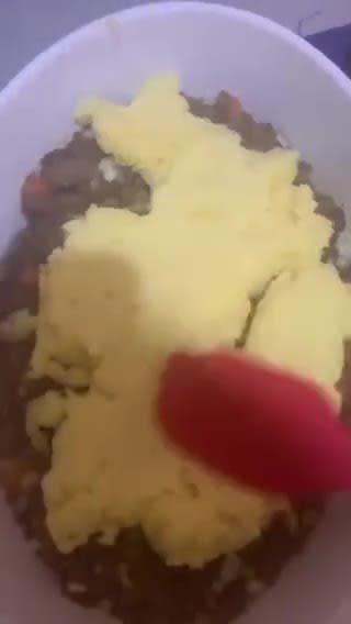 A picture of step 5 of Shepherd’s Pie.