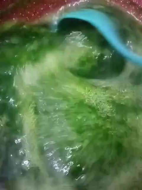 Gambar langkah 3 resipi Agar-agar Santan BerLumut.