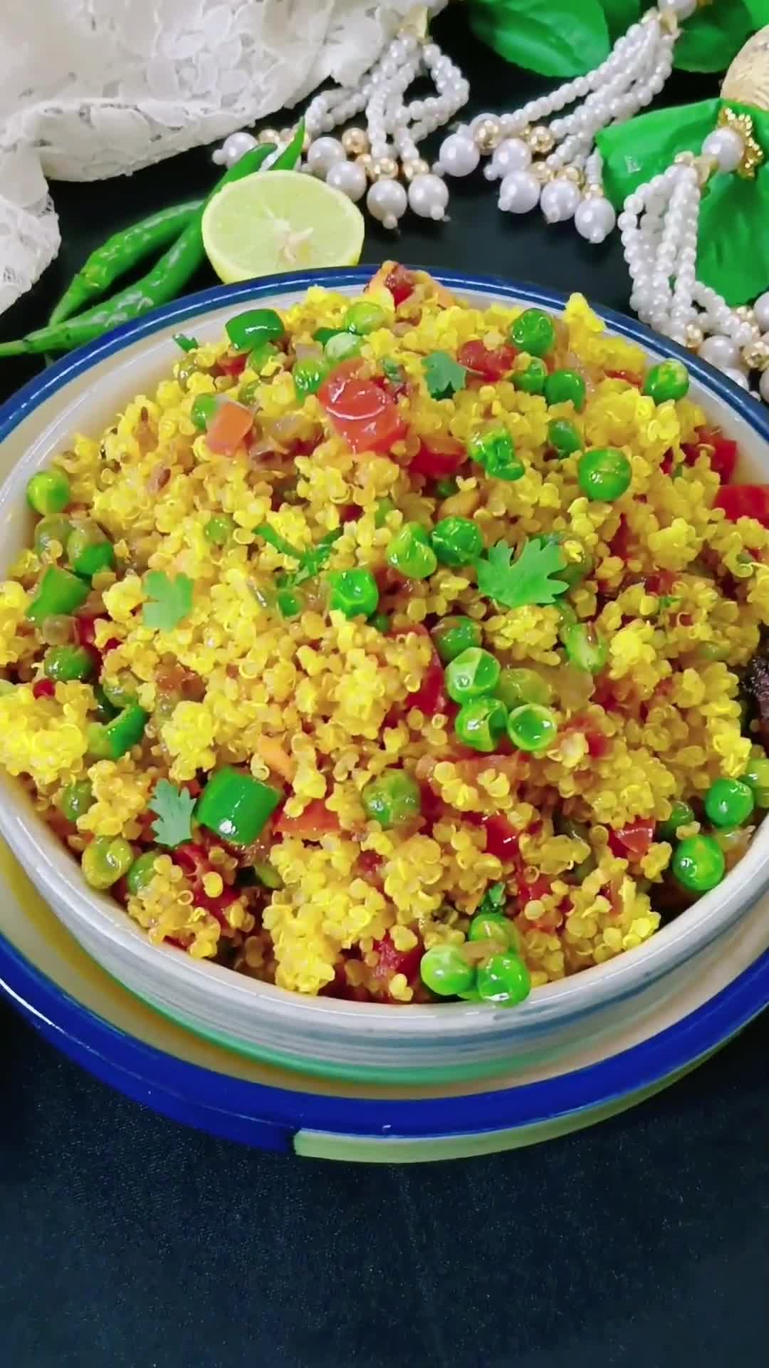 किनवा पुलाव (Quinoa pulao recipe in Hindi) रेसिपी चरण 6 फोटो