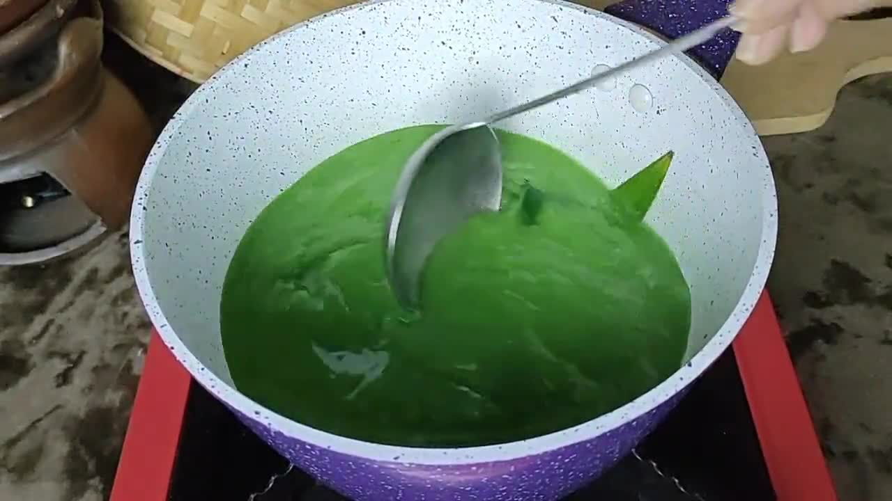 Foto langkah ke 3 dari resep Ketan Pandan Susu Keju (562).