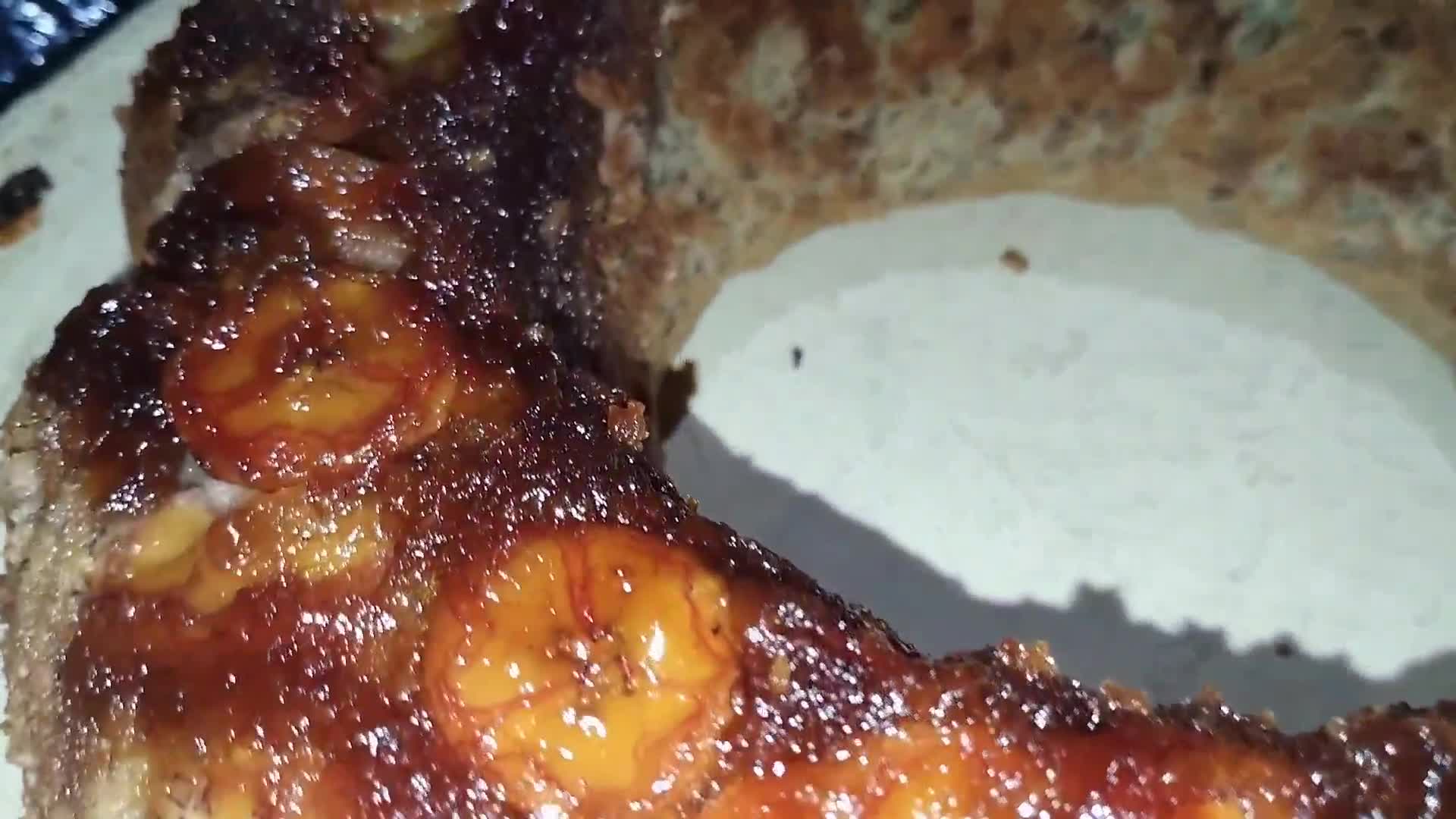 Foto del paso 6 de la receta: Budín de bananas🍌🍌invertido con mucho caramelo!!