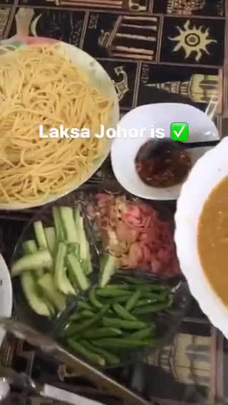 Gambar langkah 5 resipi Laksa johor.