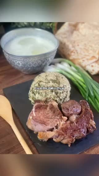 صورة لخطوة 1 من وصفة طبخ اللحم مع الرز الكوردي