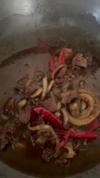 Gambar langkah 5 resipi Daging Masak Kicap.
