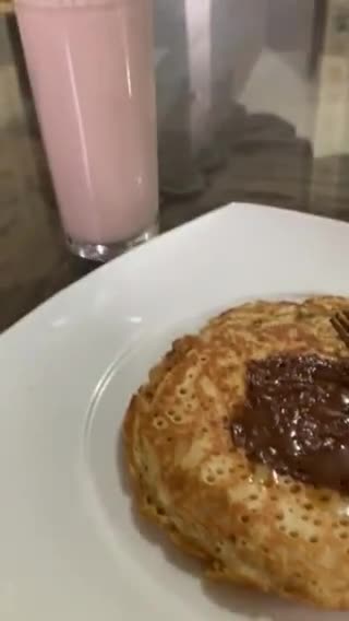 Foto del paso 7 de la receta: Hot cakes con vainilla hojuelas de almendra y Nutella