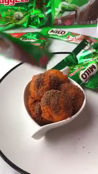 Gambar langkah 5 resipi Milo Nuggets Balls.