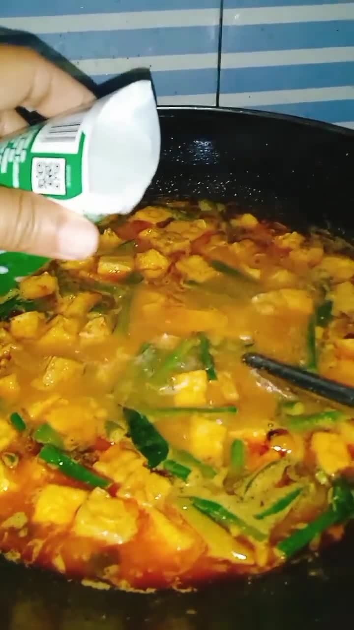 Foto langkah ke 7 dari resep Sayur santan tahu tempe.
