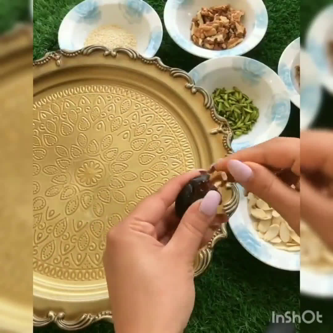 عکس مرحله 1 از دستور تزئین خرما
