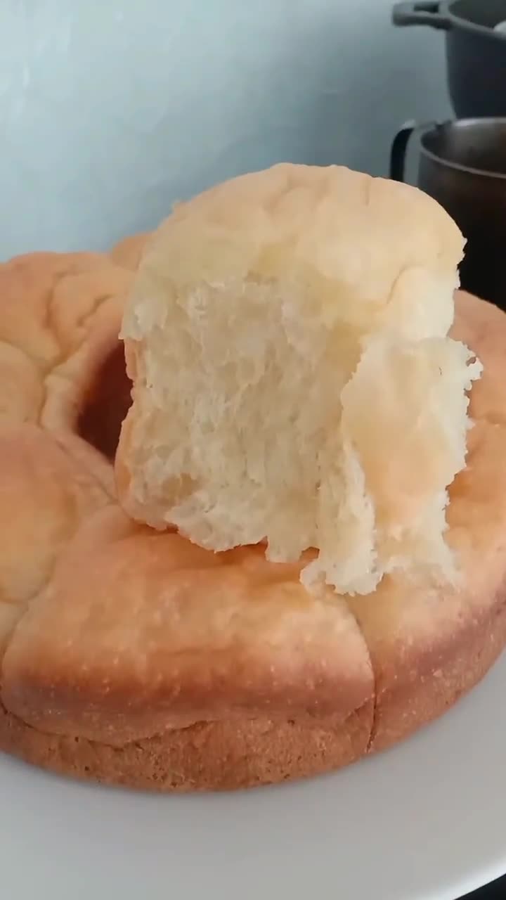 Foto langkah ke 6 dari resep Roti Sobek Ubi Madu.
