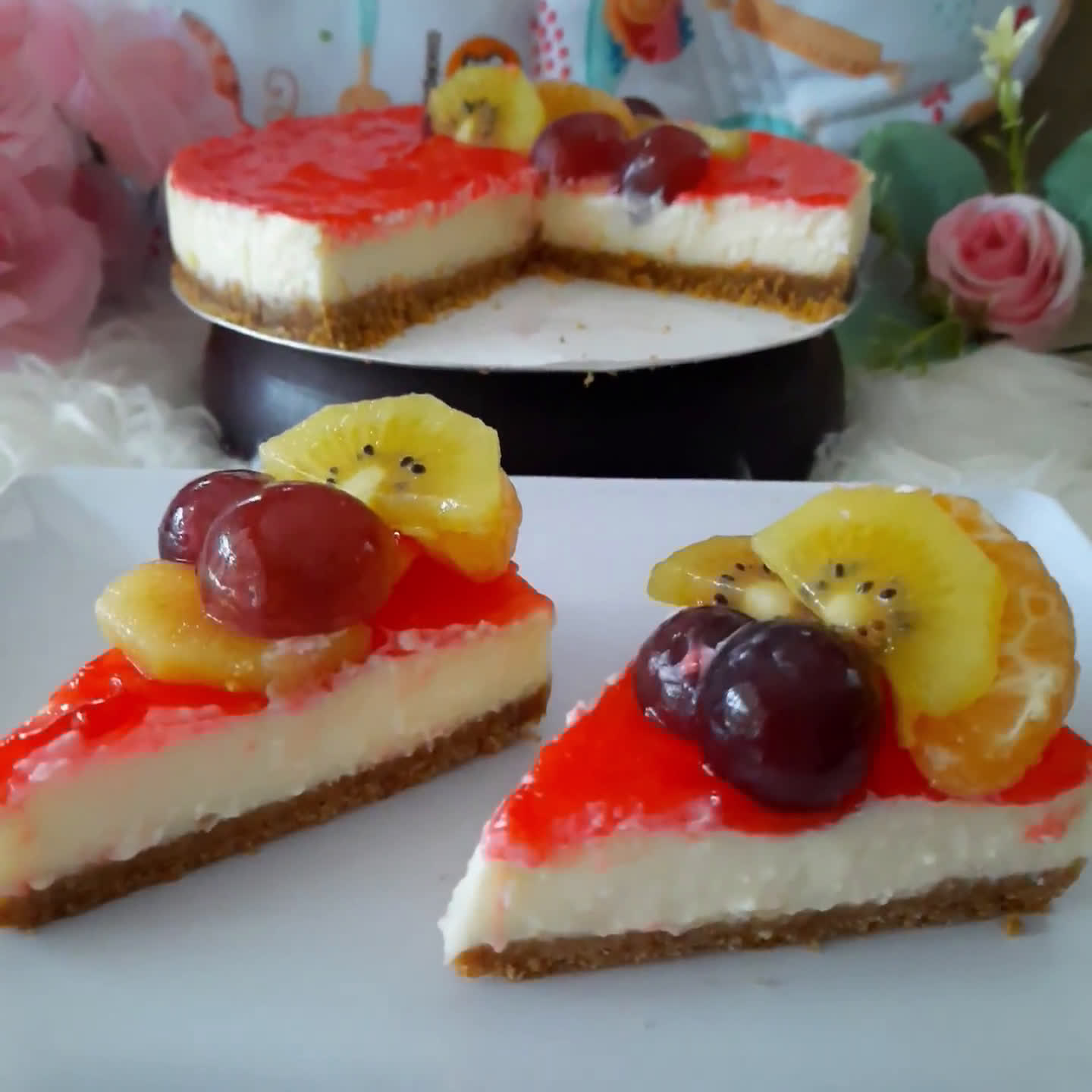 Foto langkah ke 7 dari resep New York cheesecake.