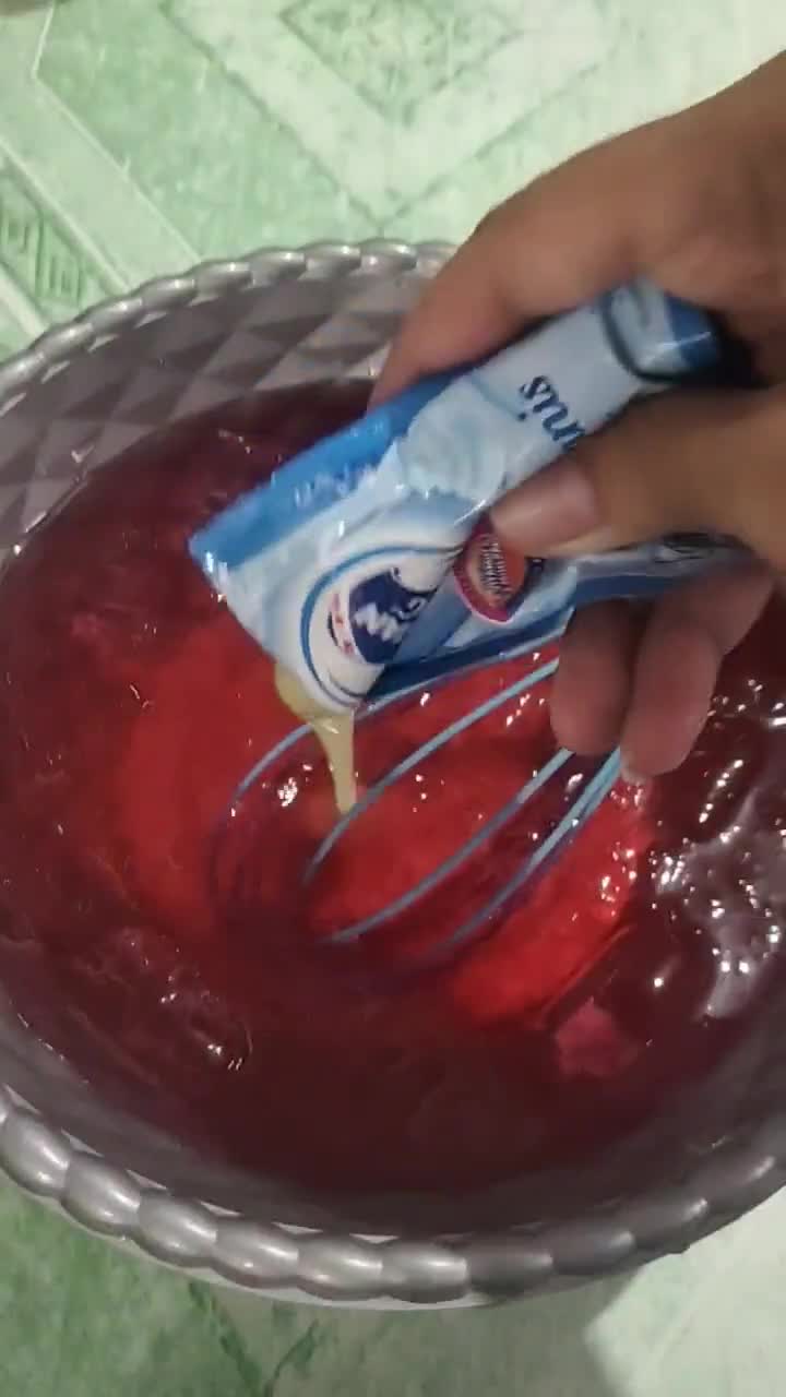Foto langkah ke 4 dari resep Es Jelly Lumut.