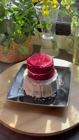 Gambar langkah 10 resipi Red Velvet Cake.